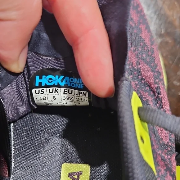 Hoka Kids Sneakers - Purple and Yellow - Picture 4 of 5